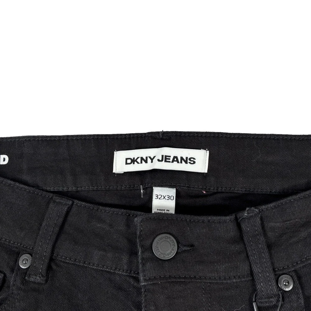 New Mens DKNY Jeans Bedford Slim Black Denim Size 32x30 NWT $79